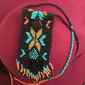 Beaded Pouch Necklace